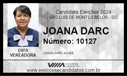 Candidato DONA JOANA 2024 - SÃO LUÍS DE MONTES BELOS - Eleições