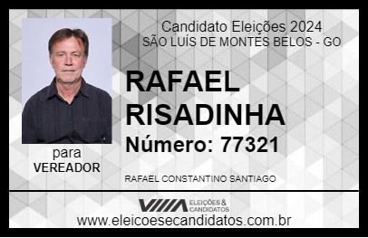 Candidato RAFAEL RISADINHA 2024 - SÃO LUÍS DE MONTES BELOS - Eleições