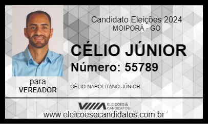 Candidato CÉLIO JÚNIOR 2024 - MOIPORÁ - Eleições