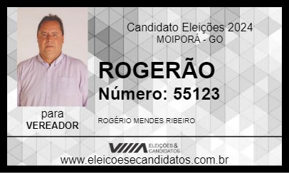 Candidato ROGERÃO 2024 - MOIPORÁ - Eleições