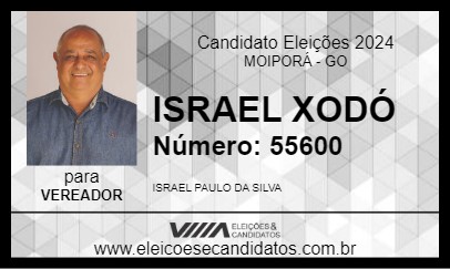 Candidato ISRAEL XODÓ 2024 - MOIPORÁ - Eleições