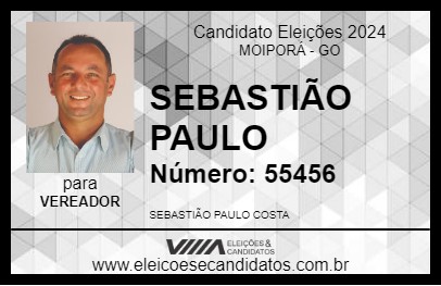 Candidato SEBASTIÃO PAULO 2024 - MOIPORÁ - Eleições