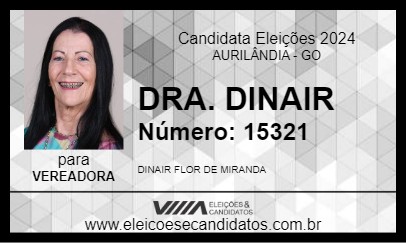 Candidato DRA. DINAIR 2024 - AURILÂNDIA - Eleições