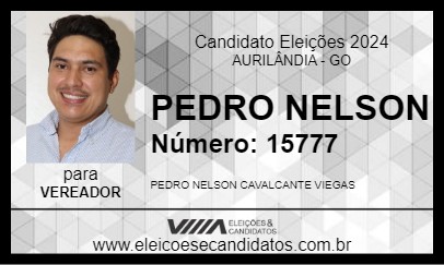 Candidato PEDRO NELSON 2024 - AURILÂNDIA - Eleições