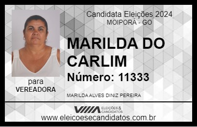 Candidato MARILDA DO CARLIM 2024 - MOIPORÁ - Eleições