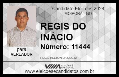 Candidato REGIS DO INÁCIO 2024 - MOIPORÁ - Eleições