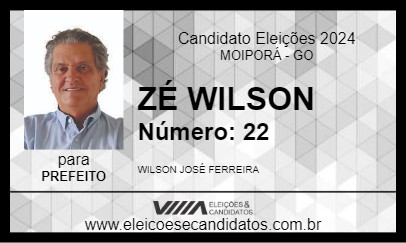 Candidato ZÉ WILSON 2024 - MOIPORÁ - Eleições