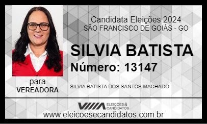 Candidato SILVIA PROFESSORA 2024 - SÃO FRANCISCO DE GOIÁS - Eleições