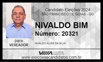 Candidato NIVALDO BIM 2024 - SÃO FRANCISCO DE GOIÁS - Eleições