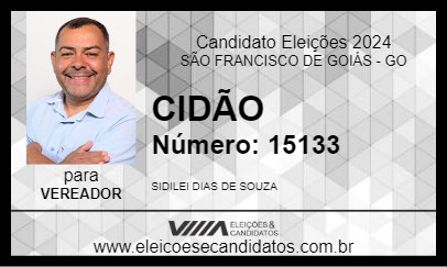 Candidato CIDÃO 2024 - SÃO FRANCISCO DE GOIÁS - Eleições