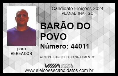 Candidato BARÃO DO POVO 2024 - PLANALTINA - Eleições