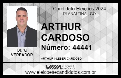 Candidato ARTHUR CARDOSO 2024 - PLANALTINA - Eleições