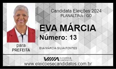 Candidato EVA MÁRCIA 2024 - PLANALTINA - Eleições