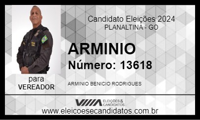 Candidato ARMINIO 2024 - PLANALTINA - Eleições