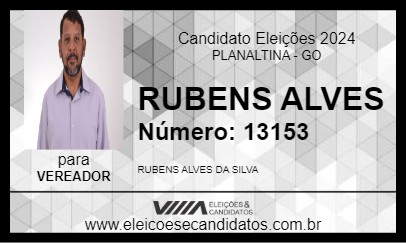 Candidato RUBENS ALVES 2024 - PLANALTINA - Eleições