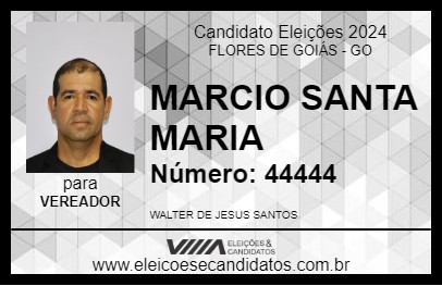 Candidato MARCIO SANTA MARIA 2024 - FLORES DE GOIÁS - Eleições