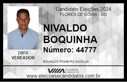 Candidato ENIVALDO BOCÃO 2024 - FLORES DE GOIÁS - Eleições