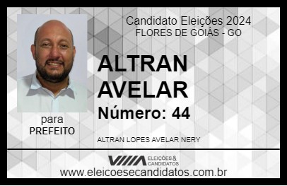 Candidato ALTRAN AVELAR 2024 - FLORES DE GOIÁS - Eleições