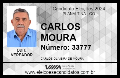 Candidato CARLOS MOURA 2024 - PLANALTINA - Eleições