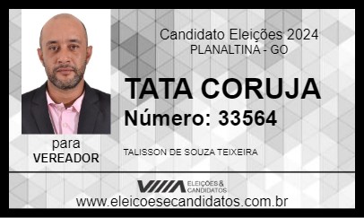 Candidato TATA CORUJA 2024 - PLANALTINA - Eleições