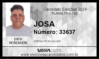 Candidato JOSA 2024 - PLANALTINA - Eleições