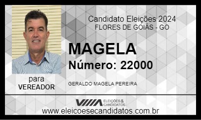 Candidato MAGELA 2024 - FLORES DE GOIÁS - Eleições