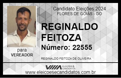 Candidato REGINALDO FEITOZA 2024 - FLORES DE GOIÁS - Eleições