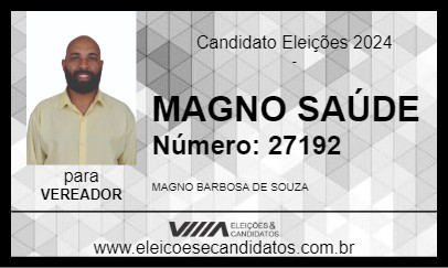 Candidato MAGNO SAÚDE 2024 - PLANALTINA - Eleições