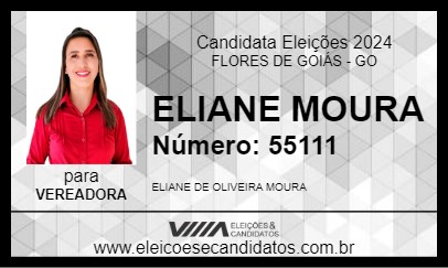 Candidato ELIANE MOURA 2024 - FLORES DE GOIÁS - Eleições