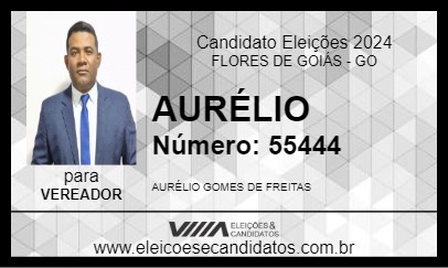 Candidato AURÉLIO 2024 - FLORES DE GOIÁS - Eleições