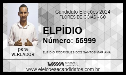 Candidato ELPÍDIO 2024 - FLORES DE GOIÁS - Eleições