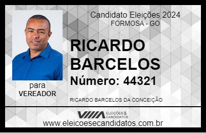 Candidato RICARDO BARCELOS 2024 - FORMOSA - Eleições