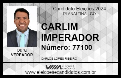 Candidato CARLIM IMPERADOR 2024 - PLANALTINA - Eleições