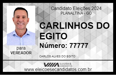 Candidato CARLINHOS DO EGITO 2024 - PLANALTINA - Eleições