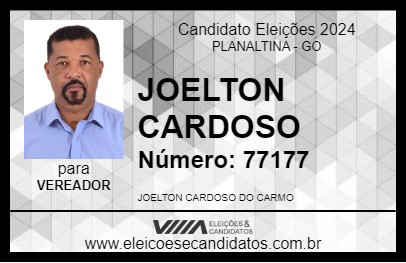 Candidato JOELTON CARDOSO 2024 - PLANALTINA - Eleições