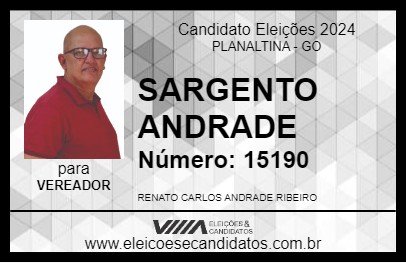 Candidato SARGENTO ANDRADE 2024 - PLANALTINA - Eleições