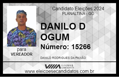 Candidato DANILO DO OGUM 2024 - PLANALTINA - Eleições