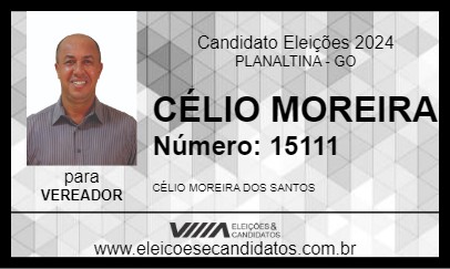 Candidato CÉLIO MOREIRA 2024 - PLANALTINA - Eleições