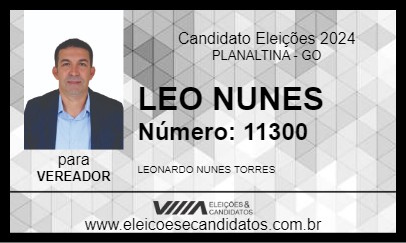 Candidato LEO NUNES 2024 - PLANALTINA - Eleições