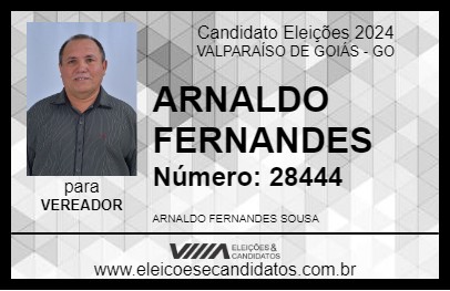 Candidato ARNALDO FERNANDES 2024 - VALPARAÍSO DE GOIÁS - Eleições