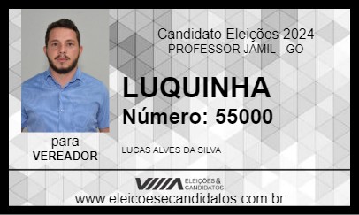 Candidato LUQUINHA 2024 - PROFESSOR JAMIL - Eleições