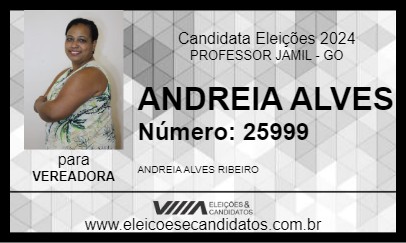 Candidato ANDREIA ALVES 2024 - PROFESSOR JAMIL - Eleições