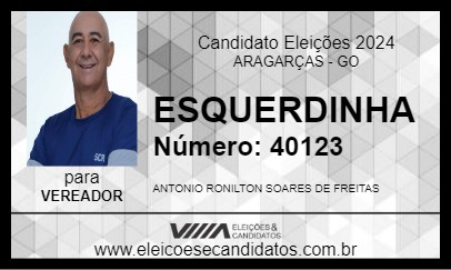 Candidato ESQUERDINHA 2024 - ARAGARÇAS - Eleições