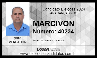 Candidato MARCIVON 2024 - ARAGARÇAS - Eleições