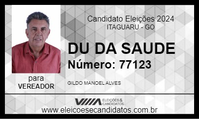 Candidato DU DA SAUDE 2024 - ITAGUARU - Eleições