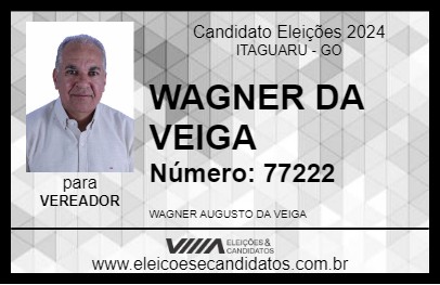 Candidato WAGNER DA VEIGA 2024 - ITAGUARU - Eleições