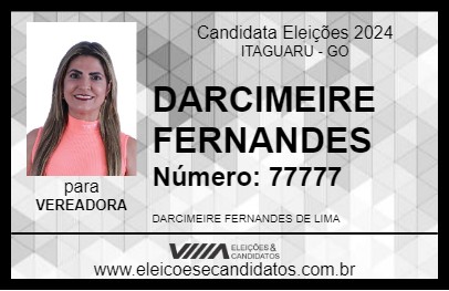 Candidato DARCIMEIRE FERNANDES 2024 - ITAGUARU - Eleições