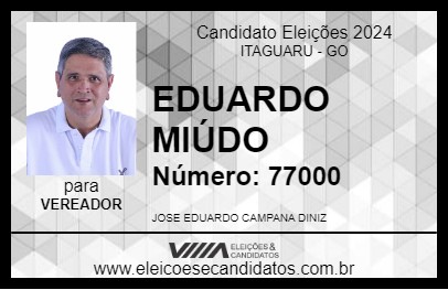 Candidato EDUARDO MIÚDO 2024 - ITAGUARU - Eleições