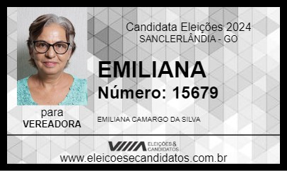 Candidato EMILIANA 2024 - SANCLERLÂNDIA - Eleições