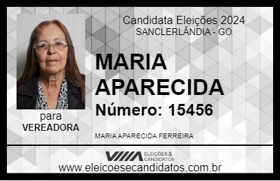 Candidato MARIA APARECIDA 2024 - SANCLERLÂNDIA - Eleições